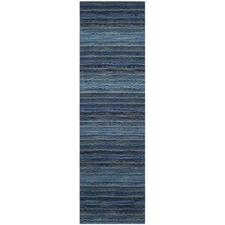 SAFAVIEH 2 ft.-3 in. x 6 ft. Himalaya Hand Loomed Runner Rug, Blue and Multicolor HIM707A-26